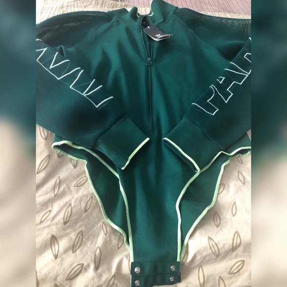 adidas Ivy Park Mesh Sleeve Bodysuit - Picture 11 of 12